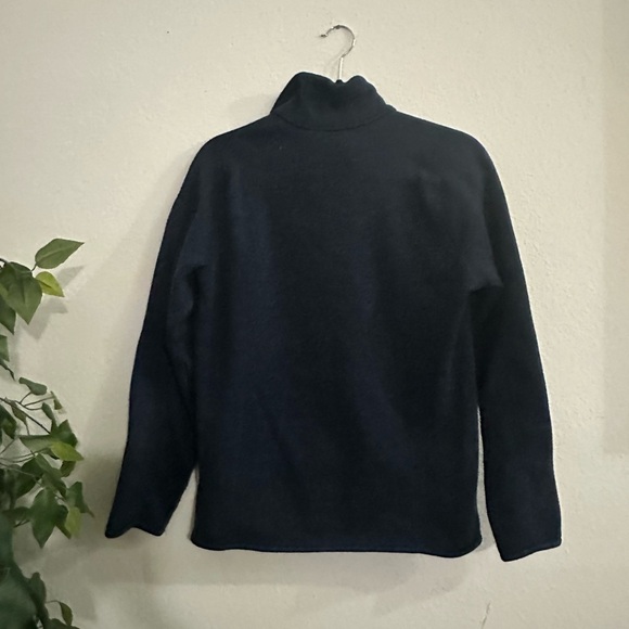 Patagonia Blue Quarter-Zip Sweater pullover Sz M - Picture 5 of 6